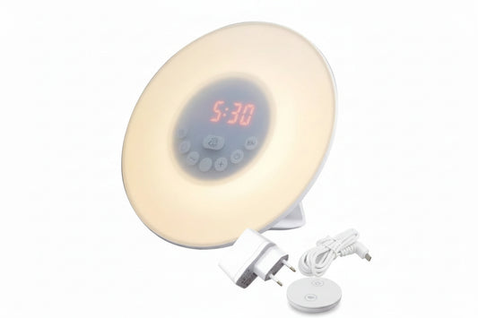 Despertador Luz Aurora™ – Reloj con Luz Amanecer LED, Despertador Inteligente con Color Gradiente, Despertar Natural y Suave